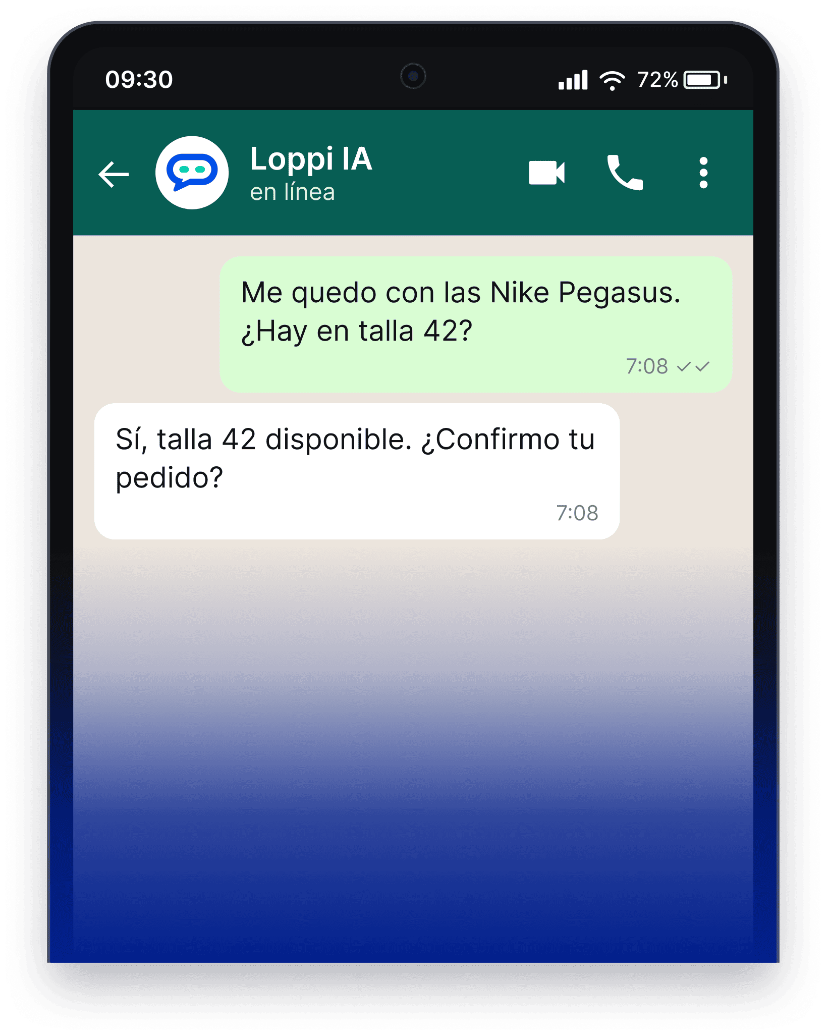 Confirma disponibilidad